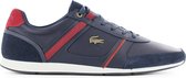 Lacoste Menerva 120 - Heren Sneakers Sport Casual Schoenen Leer Navy Blauw 7-39CMA00075A5 - Maat EU 42 UK 8