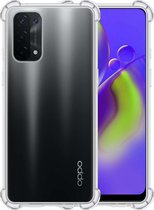OPPO A74 5G Hoesje Transparant Shockproof Case - OPPO A74 5G Case Hoesje - OPPO A74 5G Hoes Cover - Transparant