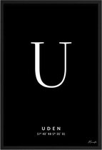 Poster Letter U Uden A2 - 42 x 59,4 cm (Exclusief Lijst)