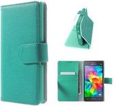 Samsung Grand Prime G530 Hoesje Wallet Case Turquoise