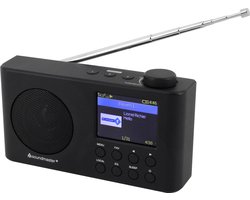 Soundmaster IR6500SW - Portable internetradio met ingebouwde accu en kleurendisplay, zwart
