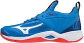 Mizuno Wave MoHerentum 2 - Sportschoenen - blauw/rood - maat 40.5