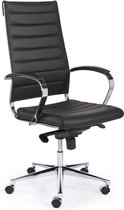 Ergonomische bureaustoel design 601 hoge rug in Zwart