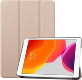 Hoes geschikt voor iPad 2017 / 2018 bookcase Goud 9.7 Inch - Hoes geschikt voor iPad 2018 Hoes 9.7 - Hoes geschikt voor iPad 2017 Hoes smart cover Trifold - Ntech