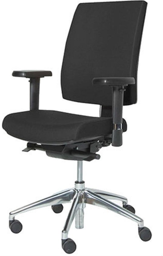 Chaise de bureau ergonomique | ARBO - 450-NPR |  tissu assise et dossier noir / noir | De retour