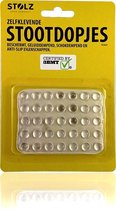 3BMT stootdopjes transparant zelfklevend - set van 35 stuks - diameter 0,8cm