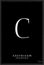 Poster Letter C Castricum A2 - 42 x 59,4 cm (Exclusief Lijst)