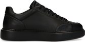 Sacha - Heren - Zwarte leren sneakers - Maat 42