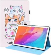 Voor Huawei MatePad T 10 / T 10s / Honor Enjoy 2 10.1 Animal Pattern Horizontal Flip Leather Case met houder & kaartsleuven & fotolijst (Cat Brothers)