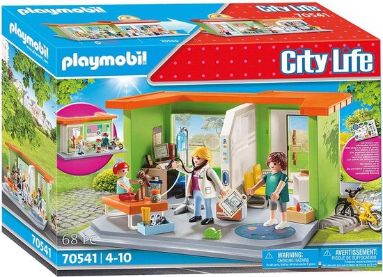 PLAYMOBIL City Life Mijn kinderarts - 70541 | bol
