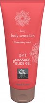 SHIATSU Massage & Glide Gel 2 in 1 Strawberry