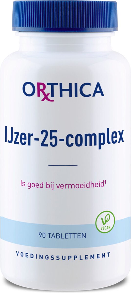 Orthica Ijzer-25-Complex (mineralen) - 90 Tabletten | bol.com