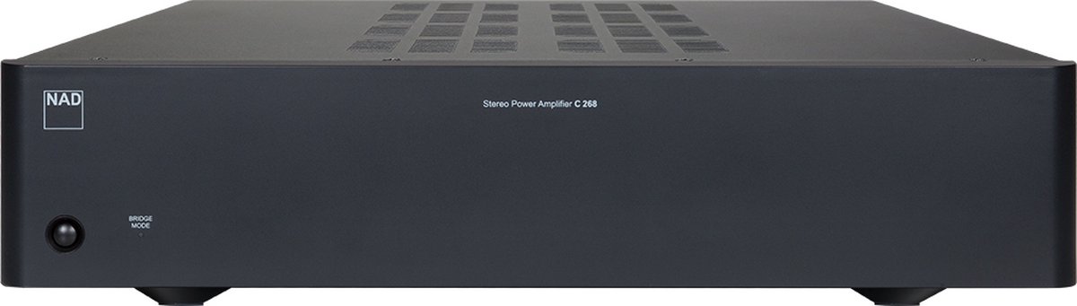 NAD C 268 Stereo twee-kanaals eindversterker - Eindtrap 2x 80W - Zwart