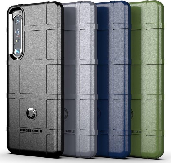 Coque Sony Xperia 1 III, Coque en Gel TPU Rugged Shield , Verte - Coque de Téléphone Portable Compatible pour: Sony Xperia 1 III