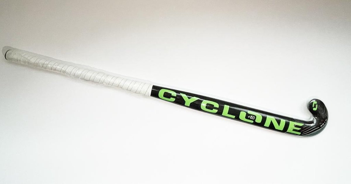 Hockeystick Cyclone - Cyclone 4017 - LowBow - Groen/Zwart - Hockeystick - Carbon