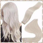 Weave Hair Hairweave weft 100%remy human hair SNOW WHITE