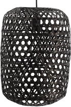 Hanglamp - hanglamp | zwart | bamboo | 30x30x43 cm - bamboe - 30x30x43