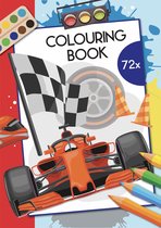 Colouring Book - Kleurboek - Auto's - Racewagens - 72 Pagina's