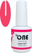 The One Pro - Gellak 15ml - kleur Layla Rood H011