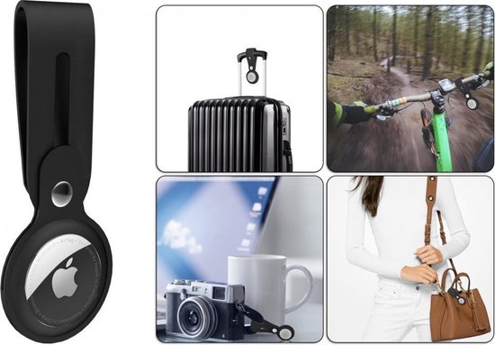 Luxe Siliconen Case Cover Label Voor Apple AirTag Tracker Koffer