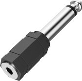 Hama Audioadapter 3,5-mm-jack-koppeling Mono - 6,3-mm-jack-stekker Mono