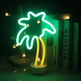 Neonlicht | Nachtlamp | Palmboom | USB | LED | Kunststof | Batterij