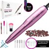Beeperfect® Elektrische Nagelvijl – Manicure en Pedicure set - Nagelfrees - Eelt verwijderen - Incl. 11 bitjes en 66 Schuurrolletjes - 4 Extra accessoires - Roze