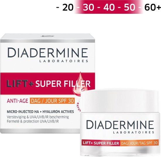 Diadermine Dagcrème Lift+ Super Filler Anit-Age SPF 30 50 ml | bol.com