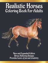 Realistic Horses Coloring Book For Adults