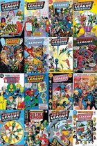 Affiche Justice League Couvertures DC comics - Batman- Superman-collage 61x91.5cm.