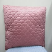 Sierkussen - Fleece - Roze - 45 Cm X 45 Cm