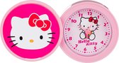 Hello Kitty - Klok -  Kunststof - 80 mm - Roze