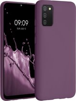 kwmobile telefoonhoesje voor Samsung Galaxy A02s - Hoesje voor smartphone - Back cover in magenta-lila