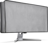 kwmobile hoes voor 34-35" Monitor - Beschermhoes voor PC-monitor in lichtgrijs - Beeldscherm cover