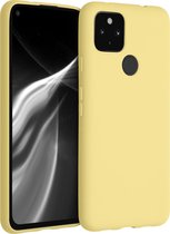 kwmobile telefoonhoesje voor Google Pixel 4a 5G - Hoesje voor smartphone - Back cover in zacht geel