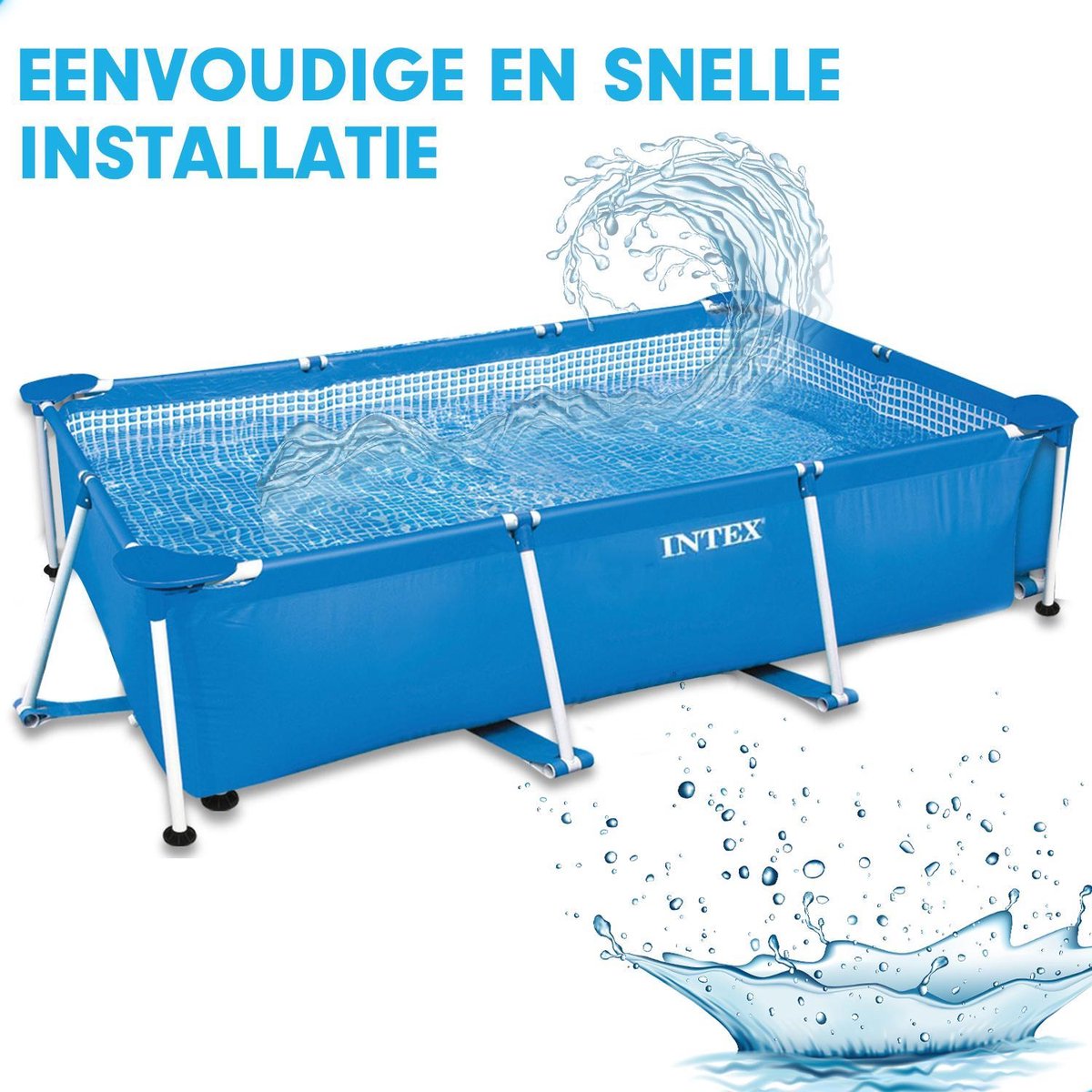 Intex Family Frame Zwembad 300x200x75cm inclusief Afdekhoes - Afdekzeil — afbeelding 7