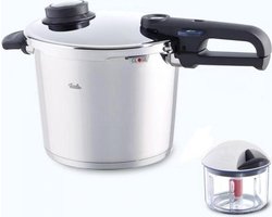 Fissler Vitavit Premium Snelkookpan met Inzet en Finecut, 6L