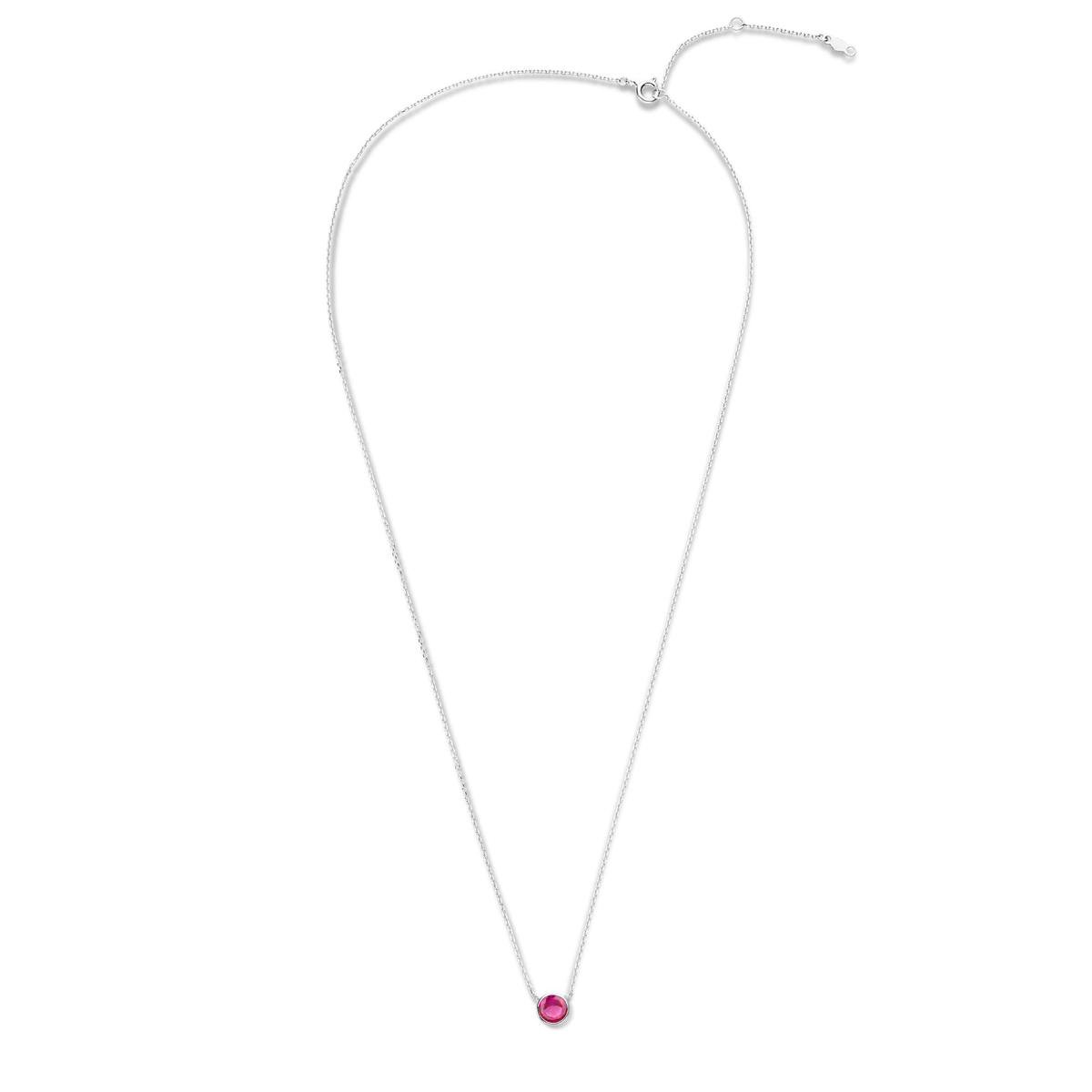 Violet Hamden Venus 925 Sterling Zilveren Ketting met Geboortesteen VH340009-JUL