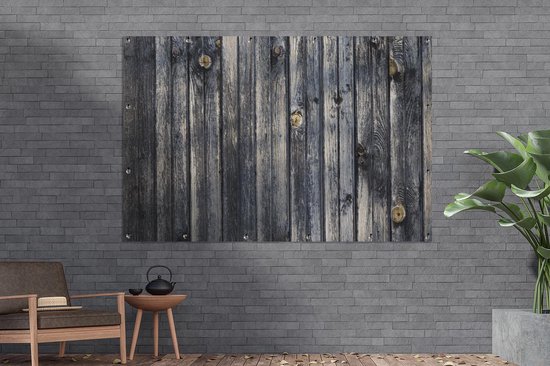 Muurdecoratie Achtergrond met een planken structuur - 180x120 cm - Tuinposter - Tuindoek - Buitenposter