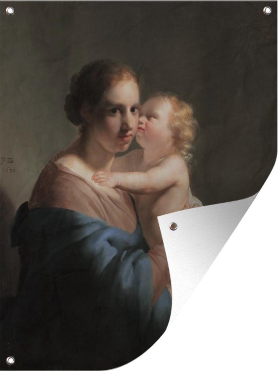 Affiche de jardin - Marie à l'enfant - peinture de Pieter de Grebber - 90x120 cm