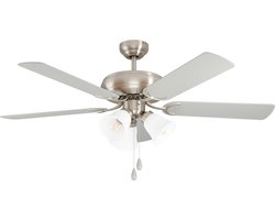 EGLO Las Palmas Plafondlamp met ventilator - 132cm - AC longer life - Grijs