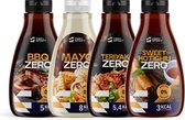 Zero Calorie Saus - Light sauzen - Dieet -  Teriyaki, BBQ, Mayo, Sweet Chili x4 - 5 kcal per portie