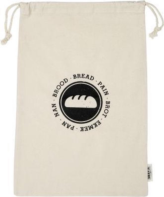 BrandNewCake Bread Bag Katoen 47x31cm (pain entier) - Sac à pain réutilisable - Sac à pain pour boulangers amateurs - Zéro déchet - Durable