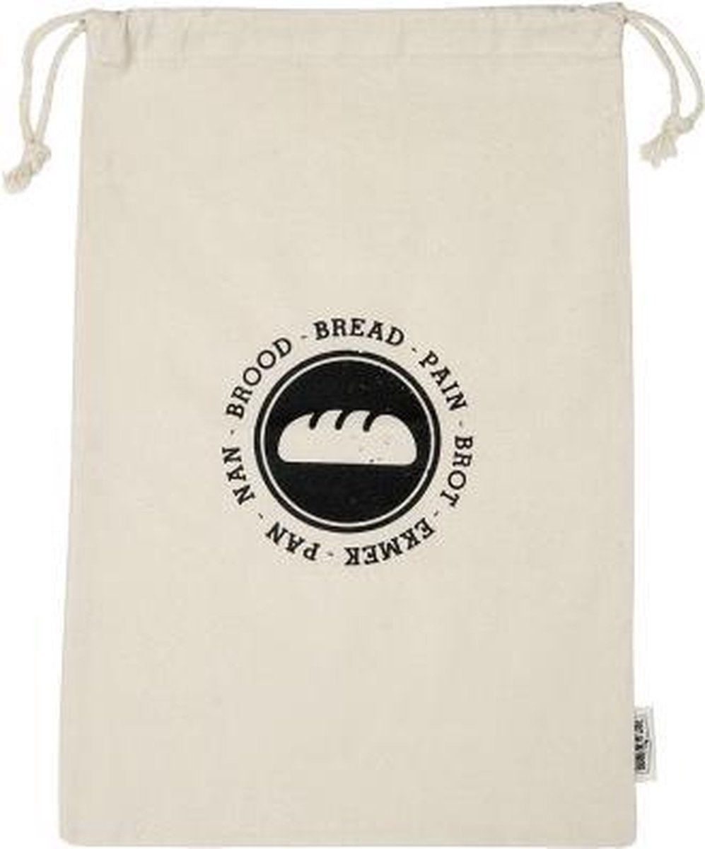 BrandNewCake® Broodzak Katoen 47x31cm (heel brood) - Herbruikbare Broodzak - Broodzak voor Thuisbakkers - Zero Waste - Duurzaam