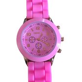 Horloge-roze-siliconen bandje-38 mm-Charme Bijoux