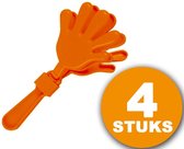 Article de fête Oranje | 4 pièces Oranje Clapper | Voetbal Nederlands Elftal de football | Décoration Oranje Pack Décoration Équipe Nationale Nederlands Elftal Pack Orange