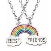 Fako Bijoux® - Vriendschapsketting - BFF Ketting - Regenboog - Rainbow