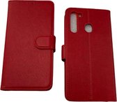 ZKl Telecom Telefoonhoesje - Book Case - Geschikt Voor Samsung Galaxy A21 - Rood