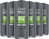 Dove Men Extra Fresh Douchegel - 6 x 250 ml - Voordeelverpakking