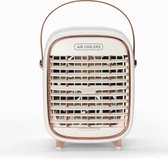 Luchtsnel Luxe Mini Airco Wit - Draagbare Airco - Luchtkoeler - Airconditioning - Ventilator - Aircooler - Tafelventilator